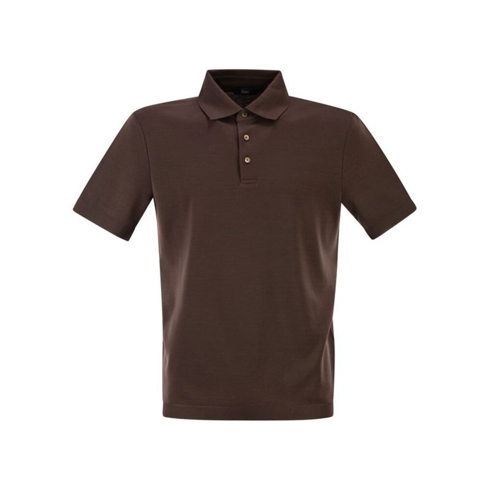 Herno Men Cotton Jersey Polo Shirt
